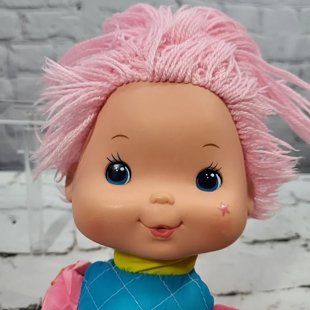 Vintage 80s Rainbow‎ Brite Tickled Pink Doll Hallmark 1983 Flaw